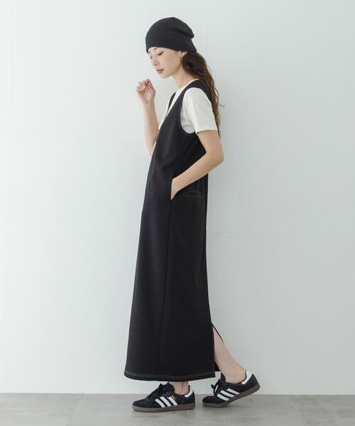 URBAN RESEARCH Sonny Label(アーバンリサーチサニーレーベル)の「Uネックジャンパースカート(ワンピース・レディース・ブラック/グレー・FREE)」の21枚目の写真