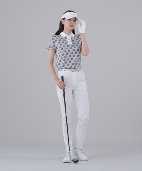 St ANDREWS(セントアンドリュース)の「【St ANDREWS】【吸水速乾】SAモノグラムジャガード半袖ポロシャツ (WOMENS)(ポロシャツ・レディース・ホワイト・M/S)」の3枚目の写真
