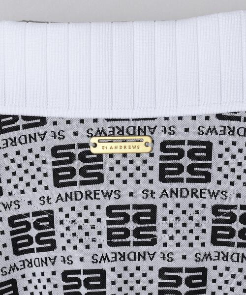 St ANDREWS(セントアンドリュース)の「【St ANDREWS】【吸水速乾】SAモノグラムジャガード半袖ポロシャツ (WOMENS)(ポロシャツ・レディース・ホワイト・M/S)」の7枚目の写真