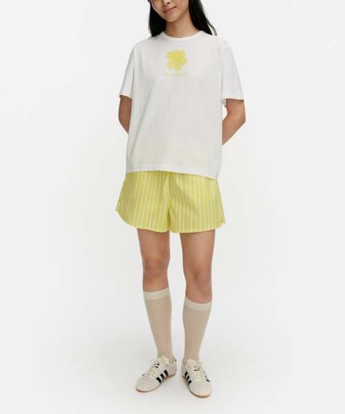 marimekko(マリメッコ)の「【kioski】 Erna Unikko / t-shirt(Tシャツ/カットソー・レディース・レッド/イエロー・X-SMALL/SMALL/MEDIUM/LARGE)」の2枚目の写真