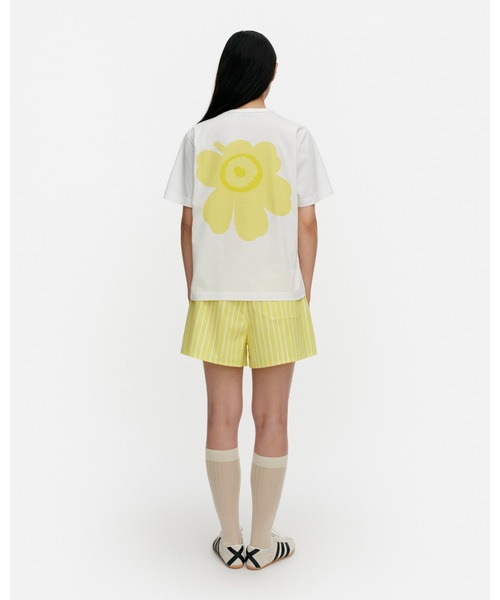 marimekko(マリメッコ)の「【kioski】 Erna Unikko / t-shirt(Tシャツ/カットソー・レディース・レッド/イエロー・X-SMALL/SMALL/MEDIUM/LARGE)」の4枚目の写真