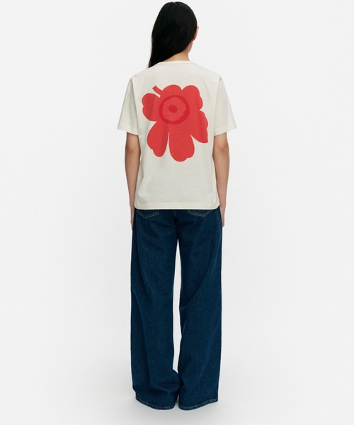 marimekko(マリメッコ)の「【kioski】 Erna Unikko / t-shirt(Tシャツ/カットソー・レディース・レッド/イエロー・X-SMALL/SMALL/MEDIUM/LARGE)」の7枚目の写真