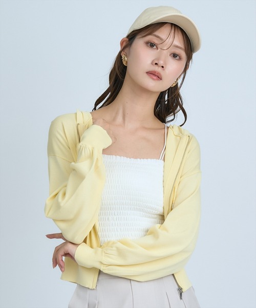 UVカットZIPパーカー（パーカー）｜AND COUTURE（アンドクチュール）の