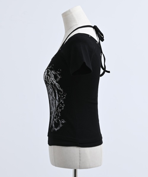 REFLEM(レフレム)の「『REFLEM/レフレム』キャミレイヤードトップス/ハーフスリーブカットソー(Tシャツ/カットソー・レディース・ブラック/グレー/ホワイト・FREE)」の13枚目の写真