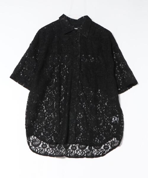 L.H.P(エルエイチピー)の「CHRONOIZM/クロノイズム/LACE SHIRT(シャツ/ブラウス・メンズ・ブラック・XL)」の3枚目の写真