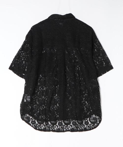 L.H.P(エルエイチピー)の「CHRONOIZM/クロノイズム/LACE SHIRT(シャツ/ブラウス・メンズ・ブラック・XL)」の2枚目の写真