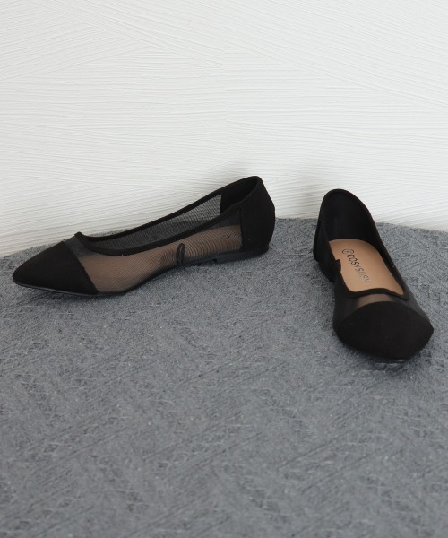 Miniministore(ミニミニストア)の「チュールパンプス バレエパンプス 夏靴(パンプス・レディース・ブラック/スモークピンク・24.0cm/25.0cm/23.5cm/24.5cm/23.0cm)」の13枚目の写真