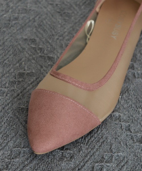Miniministore(ミニミニストア)の「チュールパンプス バレエパンプス 夏靴(パンプス・レディース・ブラック/スモークピンク・24.0cm/25.0cm/23.5cm/24.5cm/23.0cm)」の6枚目の写真