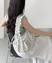 MASHIRO（マシロ）の「【MASHIRO】ドット柄ギャザー3WAYショルダーバッグ コード(MA/EKW155)（ショルダーバッグ）」