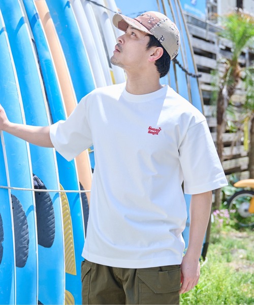 Sunny Smith(サニースミス)の「【SUNNY SMITH】ウルトラヘビーオンス刺繍ロゴTシャツ(Tシャツ/カットソー・メンズ・アッシュグレー/オフホワイト/チャコール・LARGE/MEDIUM/SMALL)」の18枚目の写真