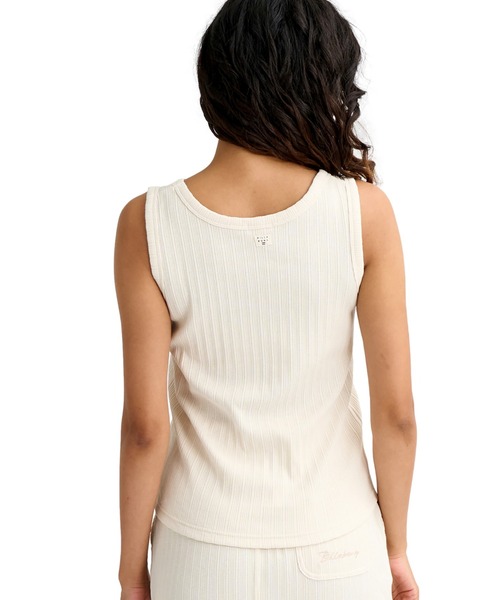 BILLABONG（ビラボン）の「ビラボン BILLABONG アウトドアカジュアル  JACQUARD RIB TANK TOP（タンクトップ・レディース・ダークグレー/イエロー/ホワイト・L/M）」の6枚目の写真