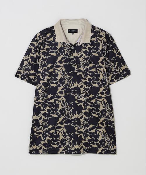 St ANDREWS（セントアンドリュース）の「【吸水速乾】COOLMAXシャドーボタニカルプリント半袖ポロシャツ (MENS)（ポロシャツ・メンズ・ベージュ/ホワイト・LL/L/M）」の11枚目の写真
