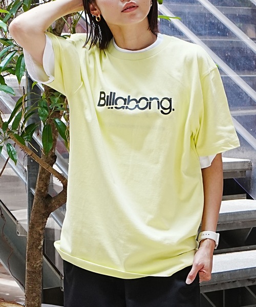 BILLABONG(ビラボン)の「BILLABONG メンズ SLICE LOGO Tシャツ 【2026年夏モデル】(Tシャツ/カットソー・メンズ・オフホワイト/イエロー系その他/ブルー系その他/ブラック・SMALL/MEDIUM/LARGE/X-LARGE)」の4枚目の写真