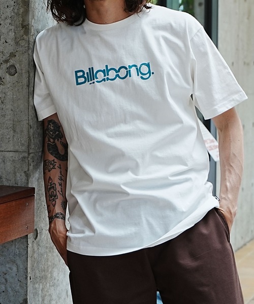BILLABONG(ビラボン)の「BILLABONG メンズ SLICE LOGO Tシャツ 【2026年夏モデル】(Tシャツ/カットソー・メンズ・オフホワイト/イエロー系その他/ブルー系その他/ブラック・SMALL/MEDIUM/LARGE/X-LARGE)」の2枚目の写真