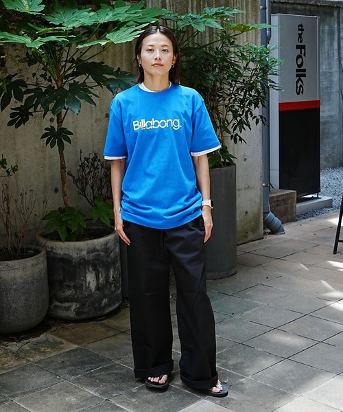 BILLABONG(ビラボン)の「BILLABONG メンズ SLICE LOGO Tシャツ 【2026年夏モデル】(Tシャツ/カットソー・メンズ・オフホワイト/イエロー系その他/ブルー系その他/ブラック・SMALL/MEDIUM/LARGE/X-LARGE)」の9枚目の写真