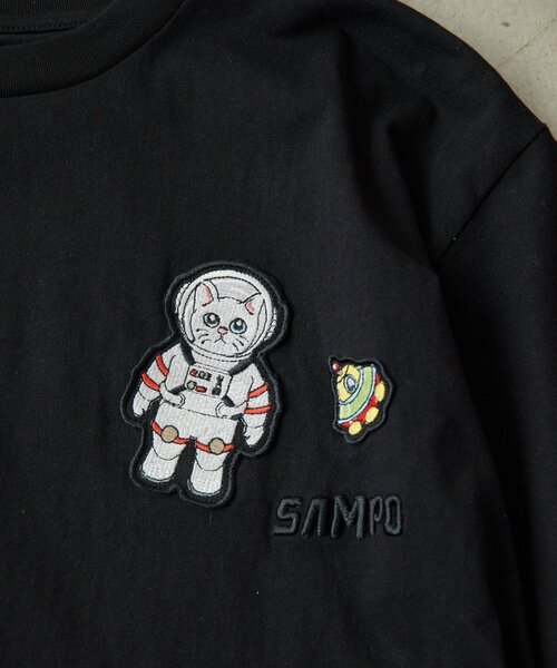ear PAPILLONNER（イアパピヨネ）の「sampo×earコラボTシャツ《綿100％》（Tシャツ/カットソー・レディース・ホワイト/ブラック/ブラウン・FREE）」の3枚目の写真