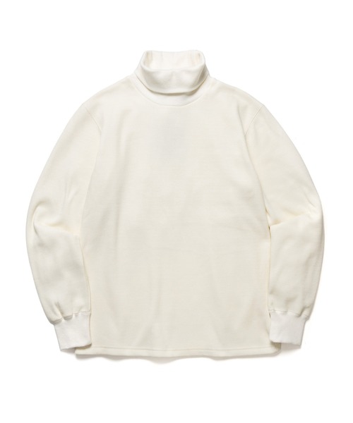 MR.OLIVE(ミスターオリーブ)の「HEAT THERMAL / STANDARD TURTLE NECK SHIRT /M263134(Tシャツ/カットソー・メンズ・オフホワイト/ブラック・MEDIUM/LARGE)」の8枚目の写真