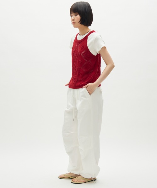 full/fill.(フルフィル)の「halter neck knit tank / ホルターネックニットタンク(タンクトップ・レディース・レッド/アイボリー・FREE)」の20枚目の写真