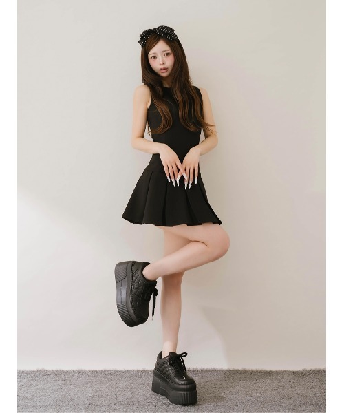 Darich(ダーリッチ)の「DDロゴキルティングスニーカー(スニーカー・レディース・ホワイト/ブラック・L/M/S/XS/XL)」の3枚目の写真