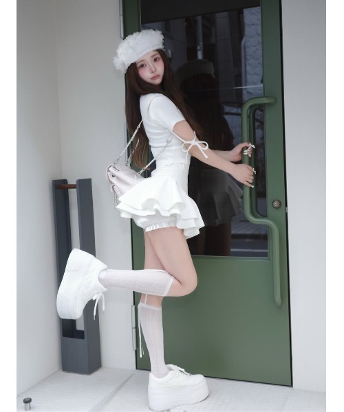 Darich(ダーリッチ)の「DDロゴキルティングスニーカー(スニーカー・レディース・ホワイト/ブラック・L/M/S/XS/XL)」の17枚目の写真