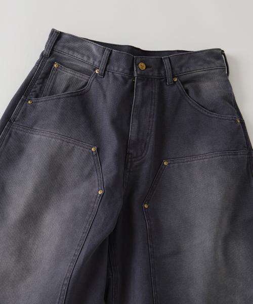 JOURNAL STANDARD(ジャーナルスタンダード)の「フェード ダブルニー ダック ショーツ(その他パンツ・メンズ・ベージュ/ブラック・MEDIUM/LARGE)」の4枚目の写真