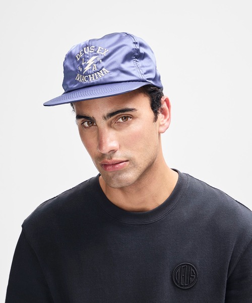 DEUS EX MACHINA(デウスエクスマキナ)の「SUKA SATIN BALL CAP(キャップ・メンズ・ブラック/ブルー・OS)」の10枚目の写真