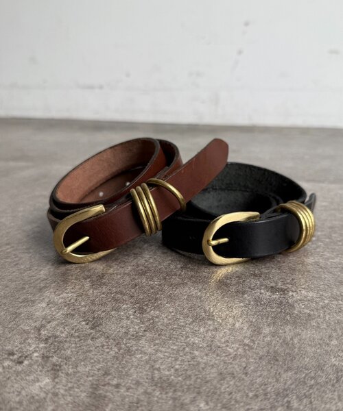 DouDou(ドゥドゥ)の「4連リングベルト(ベルト・レディース・ダークブラウン/ブラック・FREE)」の7枚目の写真