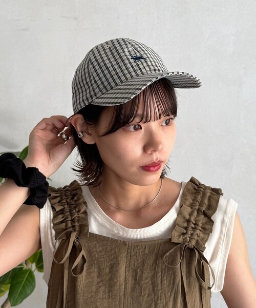 POLOCHAMPS（ポロチャンプス）の「チェックキャップ（キャップ・レディース・ブルー/アイボリー/ブラック・FREE）」の2枚目の写真