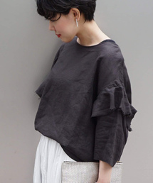 JOURNAL STANDARD LUXE（ジャーナルスタンダード　ラックス）の「60リネン スリーブフリルプル（シャツ/ブラウス）」