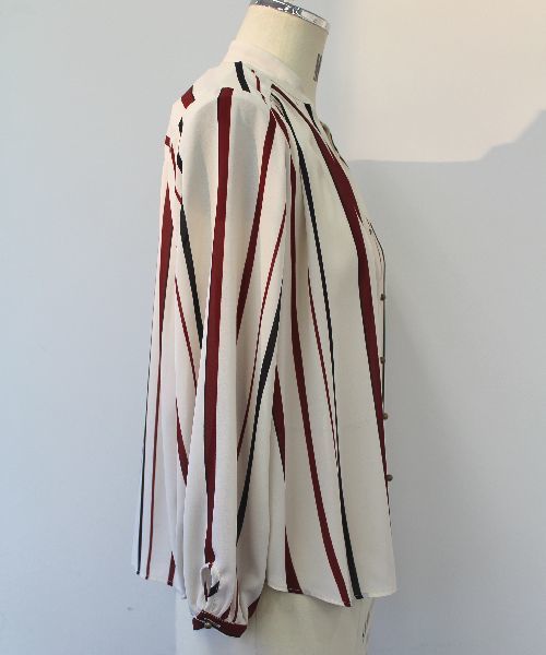 CROON A SONG（クルーンアソング）の「マルチストライプブラウス（シャツ/ブラウス・レディース・ベージュ/レッド・FREE）」の15枚目の写真