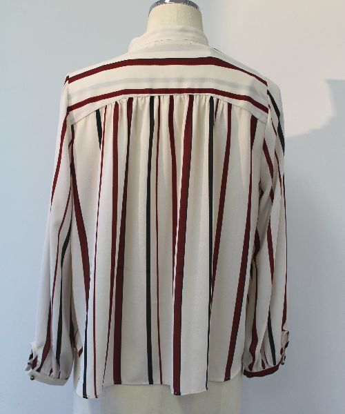 CROON A SONG（クルーンアソング）の「マルチストライプブラウス（シャツ/ブラウス・レディース・ベージュ/レッド・FREE）」の14枚目の写真