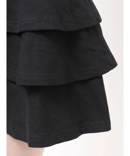 GYDA(ジェイダ)の「Hoodieドッキングノースリスウェットスカートライクミニワンピース(ワンピース・レディース・ブラック/グレー・FREE)」の3枚目の写真