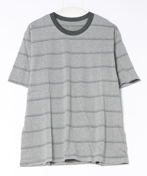 gossara(ゴサラ)の「【柔らかな着心地】ボーダーBIG T(Tシャツ/カットソー・レディース・ホワイト/グレー・FREE)」の5枚目の写真