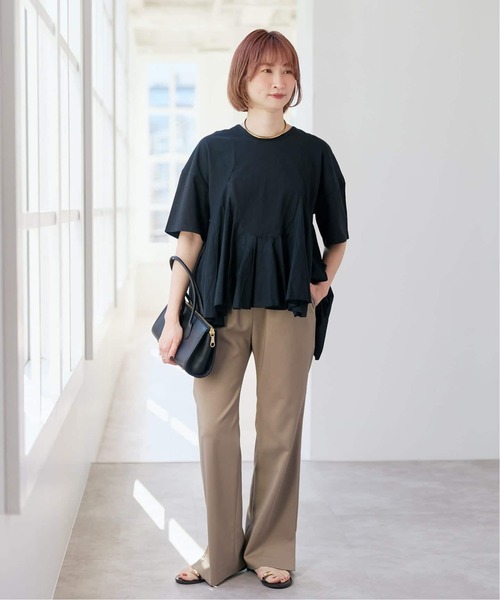 一部店舗+WEB限定 / 追加》AAYUSHI / アユーシ ペプラムラッフルT