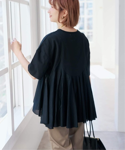 Spick & Span(スピックアンドスパン)の「《一部店舗+WEB限定 / 追加》AAYUSHI / アユーシ ペプラムラッフルTシャツ(Tシャツ/カットソー・レディース・ブラック/ホワイト・FREE)」の6枚目の写真