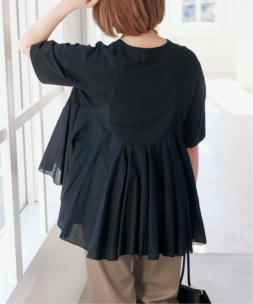 Spick & Span(スピックアンドスパン)の「《一部店舗+WEB限定 / 追加》AAYUSHI / アユーシ ペプラムラッフルTシャツ(Tシャツ/カットソー・レディース・ブラック/ホワイト・FREE)」の7枚目の写真