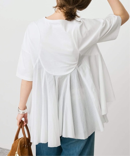 Spick & Span(スピックアンドスパン)の「《一部店舗+WEB限定 / 追加》AAYUSHI / アユーシ ペプラムラッフルTシャツ(Tシャツ/カットソー・レディース・ブラック/ホワイト・FREE)」の14枚目の写真