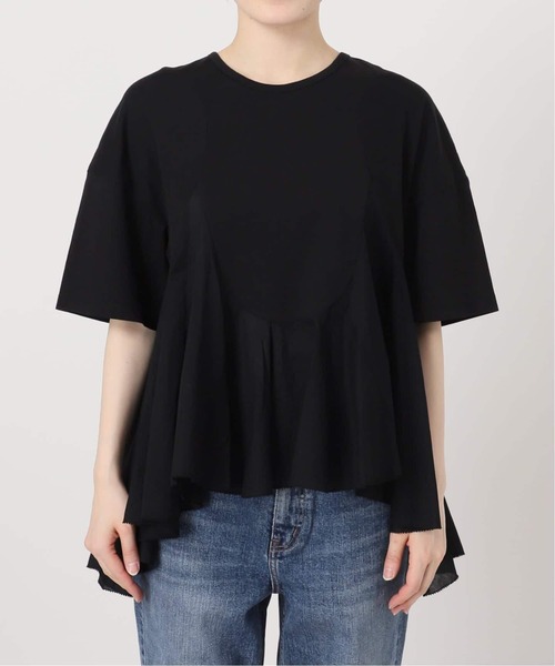 Spick & Span(スピックアンドスパン)の「《一部店舗+WEB限定 / 追加》AAYUSHI / アユーシ ペプラムラッフルTシャツ(Tシャツ/カットソー・レディース・ブラック/ホワイト・FREE)」の17枚目の写真