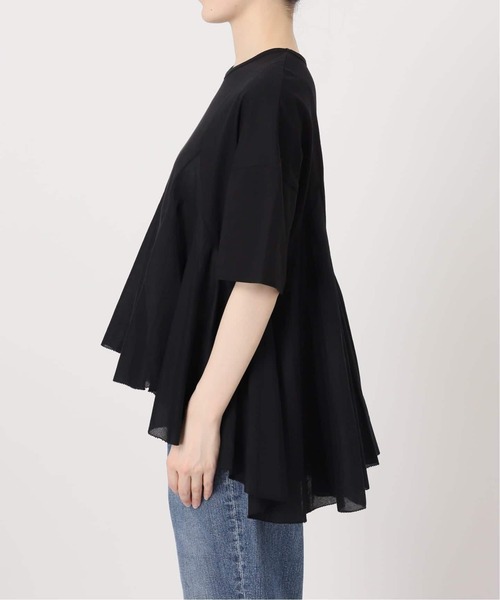 Spick & Span(スピックアンドスパン)の「《一部店舗+WEB限定 / 追加》AAYUSHI / アユーシ ペプラムラッフルTシャツ(Tシャツ/カットソー・レディース・ブラック/ホワイト・FREE)」の18枚目の写真