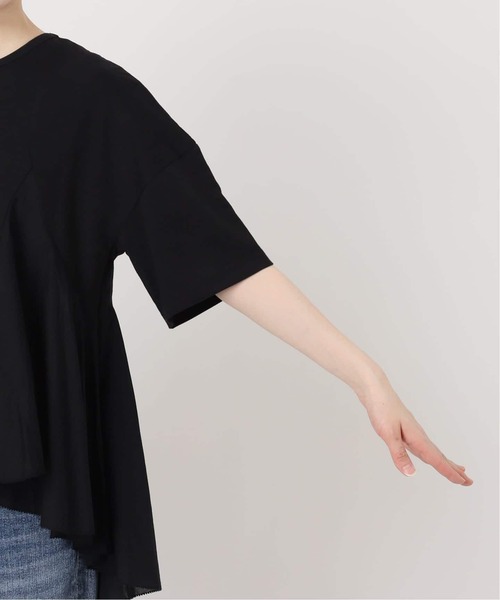Spick & Span(スピックアンドスパン)の「《一部店舗+WEB限定 / 追加》AAYUSHI / アユーシ ペプラムラッフルTシャツ(Tシャツ/カットソー・レディース・ブラック/ホワイト・FREE)」の21枚目の写真