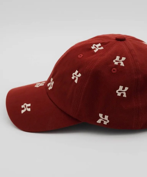 Knuth Marf（クヌースマーフ）の「【Knuth Marf】復刻別注 K logo cap クヌースマーフ ロゴ刺繍 キャップ コットン100％（キャップ・レディース・ブラック/レッド・FREE）」の13枚目の写真