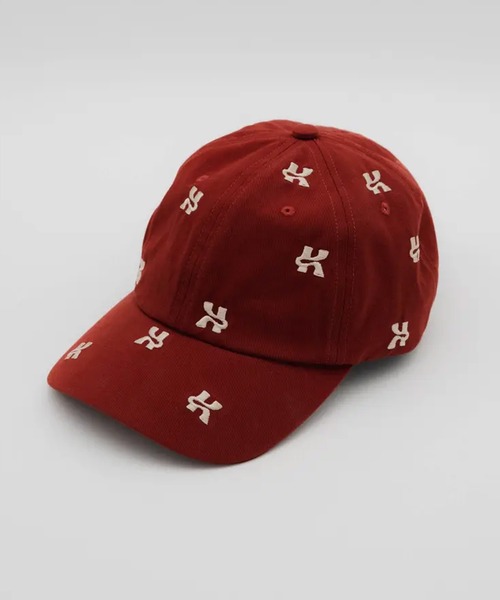 Knuth Marf（クヌースマーフ）の「【Knuth Marf】復刻別注 K logo cap クヌースマーフ ロゴ刺繍 キャップ コットン100％（キャップ・レディース・ブラック/レッド・FREE）」の15枚目の写真