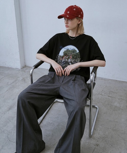 Knuth Marf（クヌースマーフ）の「【Knuth Marf】復刻別注 K logo cap クヌースマーフ ロゴ刺繍 キャップ コットン100％（キャップ・レディース・ブラック/レッド・FREE）」の17枚目の写真