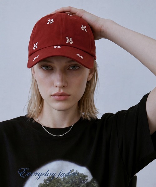 Knuth Marf（クヌースマーフ）の「【Knuth Marf】復刻別注 K logo cap クヌースマーフ ロゴ刺繍 キャップ コットン100％（キャップ・レディース・ブラック/レッド・FREE）」の20枚目の写真