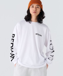 L/S PRINTED TEE "Micro Logo"