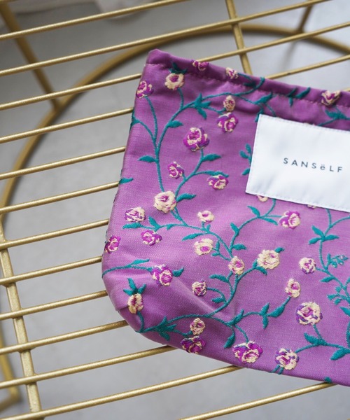 SANSeLF(サンセルフ)の「【SANSeLF】フラワーエンブロイダリーポーチ saa26s089(ポーチ・レディース・C/B/A・FREE)」の17枚目の写真