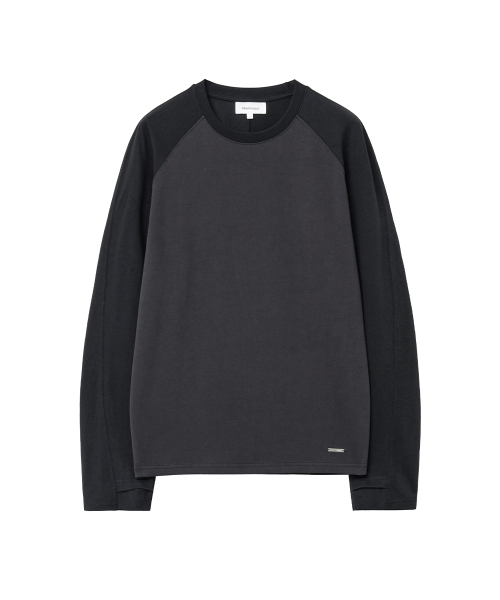 MISEKISEOUL MEN(ミセキソウルメンズ)の「Two-tone raglan long sleeve BLACK(Tシャツ/カットソー・メンズ・その他・1/2/3)」の2枚目の写真