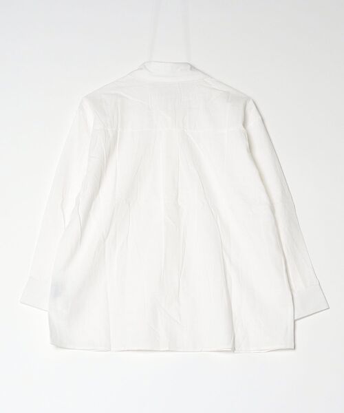 gossip！ロサンゼルス（ゴシップロサンゼルス）の「YUGA　コットンリネン　ドロップショルダーシャツ（シャツ/ブラウス・レディース・ホワイト・L/M）」の2枚目の写真