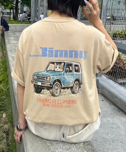 Franklin Climbing(フランクリンクライミング)の「【Franklin Climbing×JIMNY】CATグラフィックTee(Tシャツ/カットソー・メンズ・ホワイト/ブラック/ベージュ・MEDIUM/LARGE)」の17枚目の写真