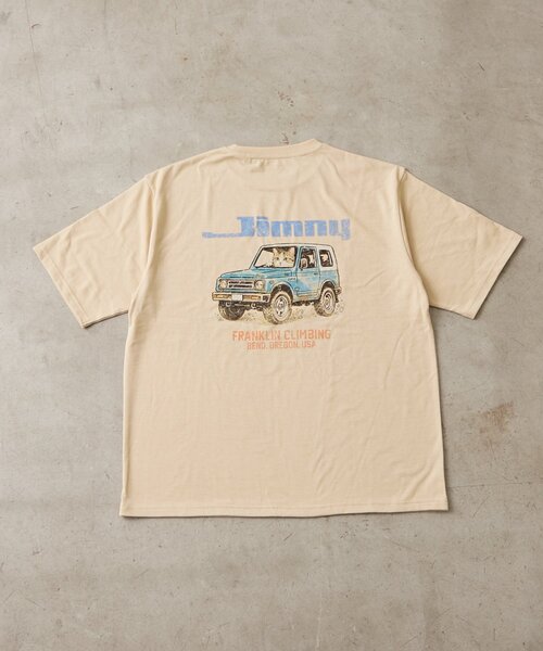 Franklin Climbing(フランクリンクライミング)の「【Franklin Climbing×JIMNY】CATグラフィックTee(Tシャツ/カットソー・メンズ・ホワイト/ブラック/ベージュ・MEDIUM/LARGE)」の9枚目の写真
